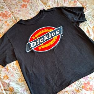 BLACK DICKIES CROP TOP TEE